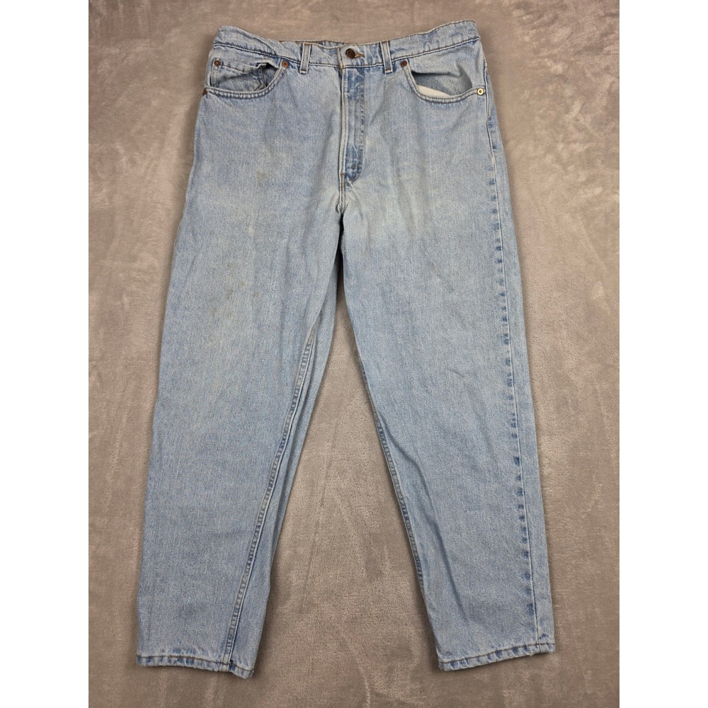 Vintage Levi 550 Relaxed Fit Tapered Leg Jeans Men 38x30 Fit 36x30 USA Made 1995